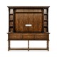 Dark Walnut Welsh Dresser Style TV Cabinet