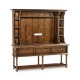 Dark Walnut Welsh Dresser Style TV Cabinet