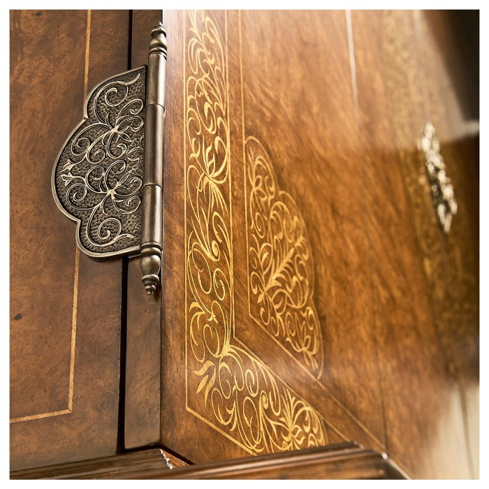 Burl Walnut & Seaweed TV Cabinet
