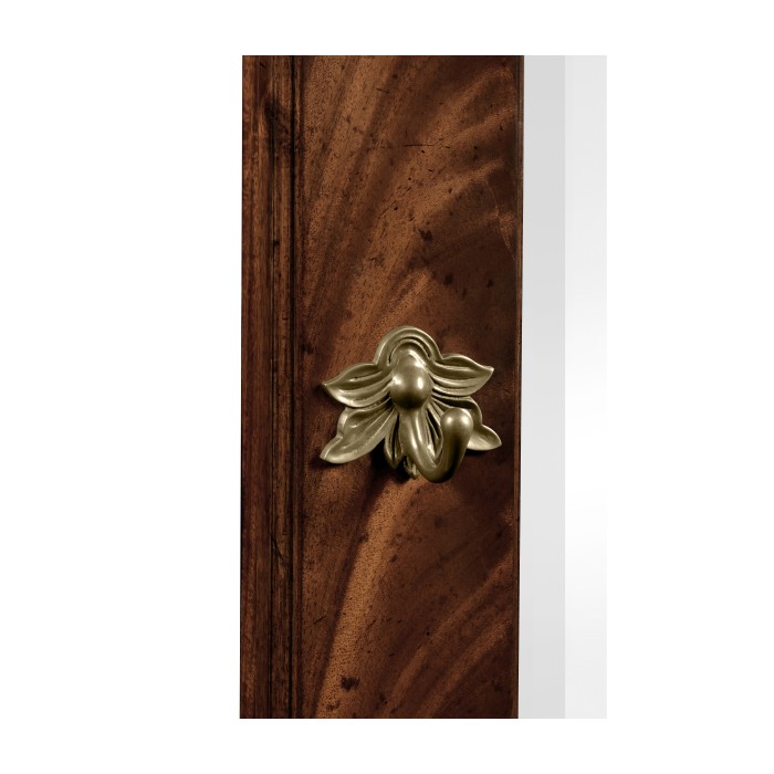 Victorian Style Crotch Mahogany Hall Mirror