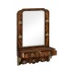 Victorian Style Crotch Mahogany Hall Mirror