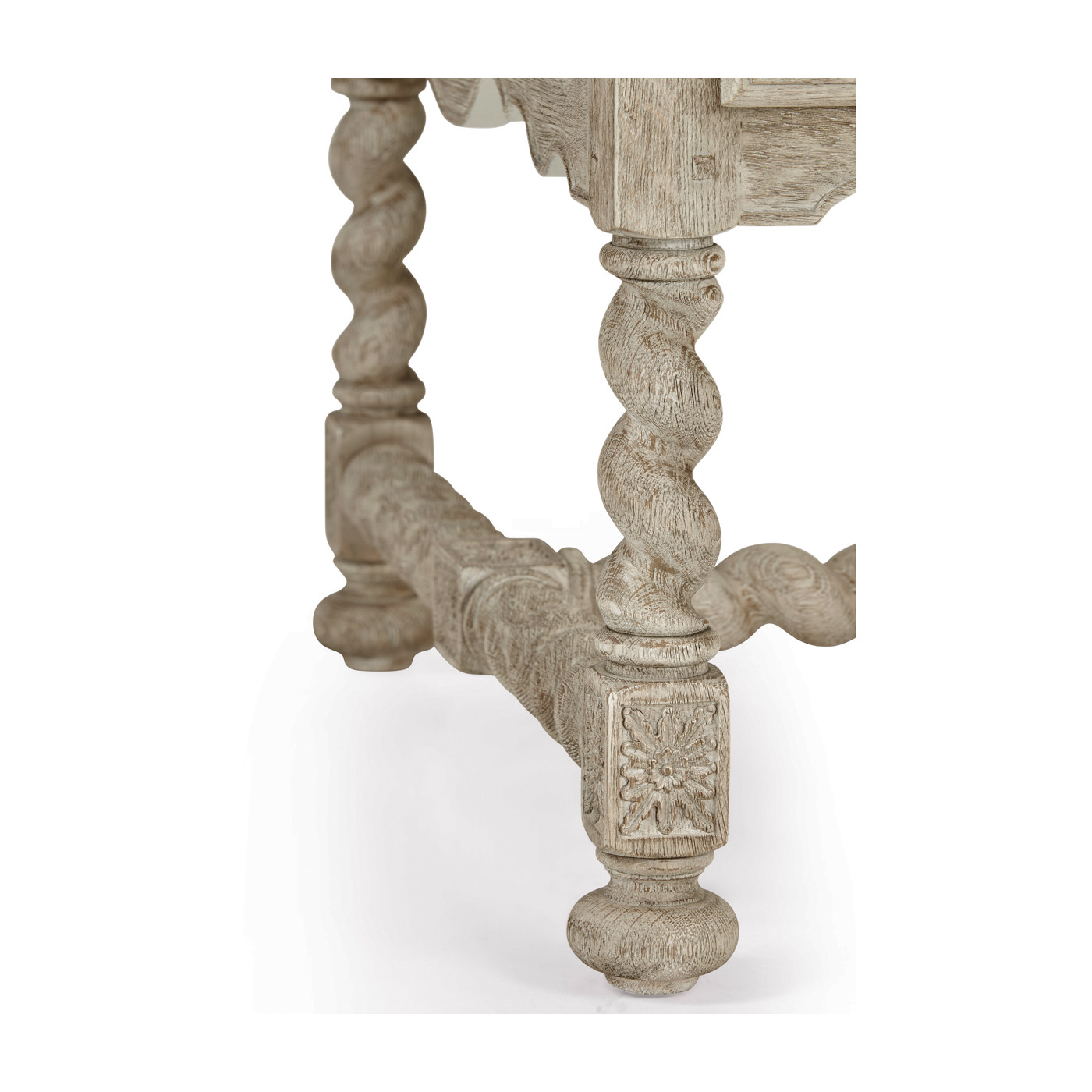 Tudor Grey Oak Rectangular Distressed Coffee Table