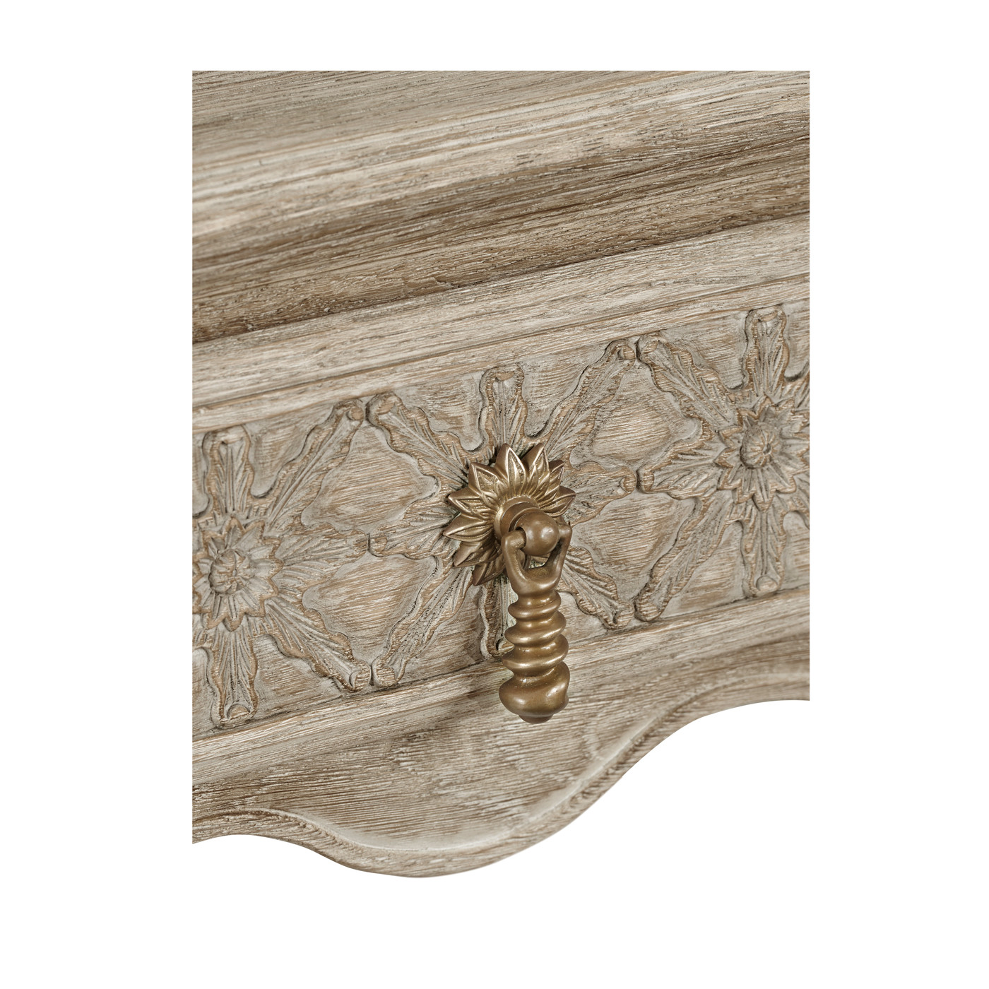 Tudor Grey Oak Rectangular Distressed Coffee Table