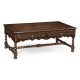 Tudor Dark Oak Rectangular Distressed Coffee Table