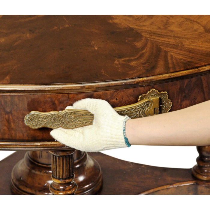 True Extending Crotch Walnut Dining Table 61
