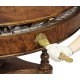 True Extending Crotch Walnut Dining Table 61