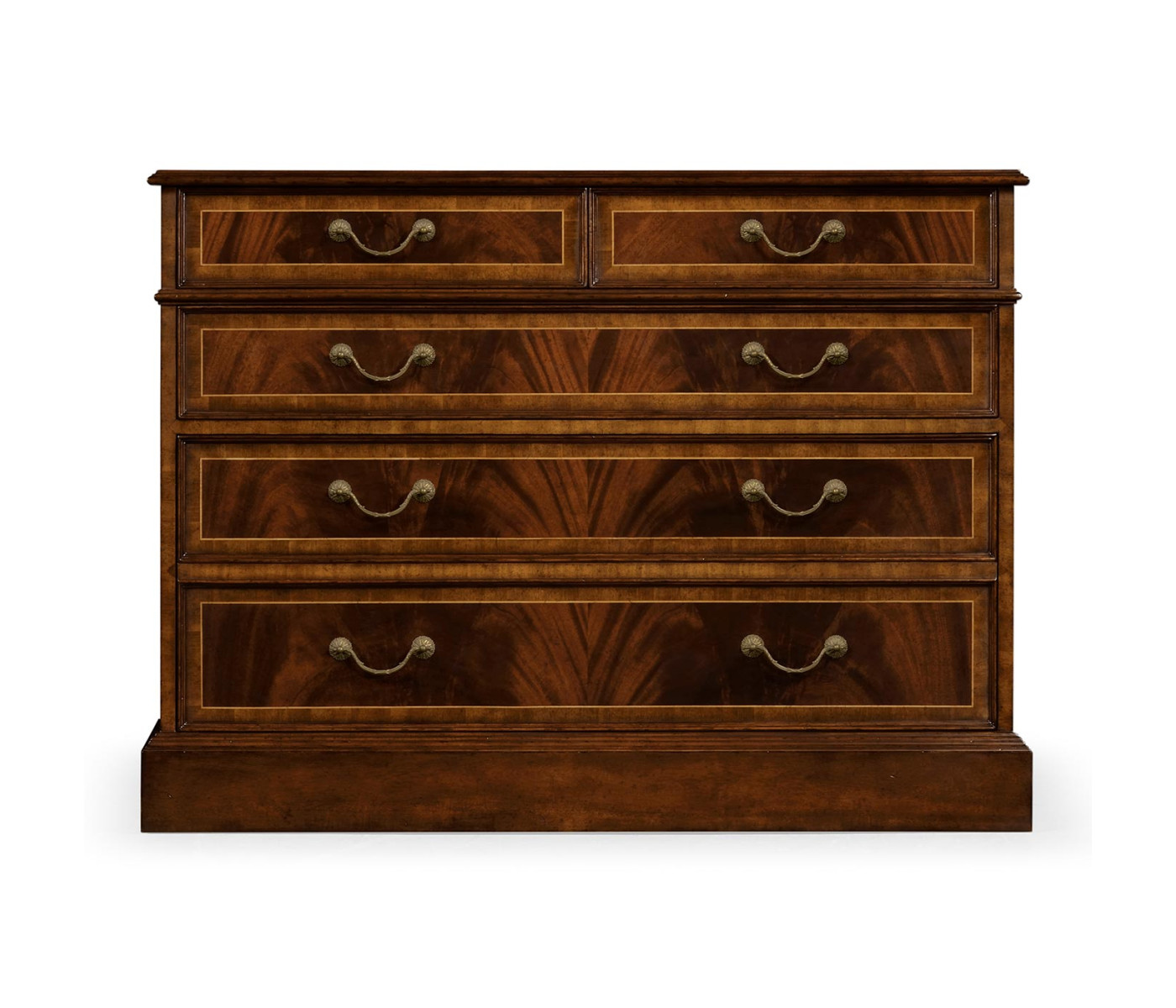 Mahogany Office Chest of Drawers with Hanging File Storage