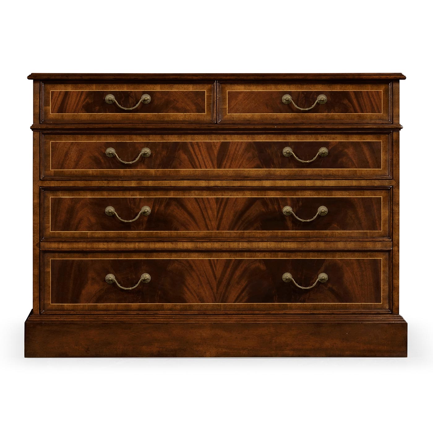 Mahogany Office Chest of Drawers with Hanging File Storage