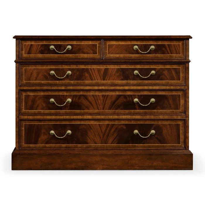Mahogany Office Chest of Drawers with Hanging File Storage