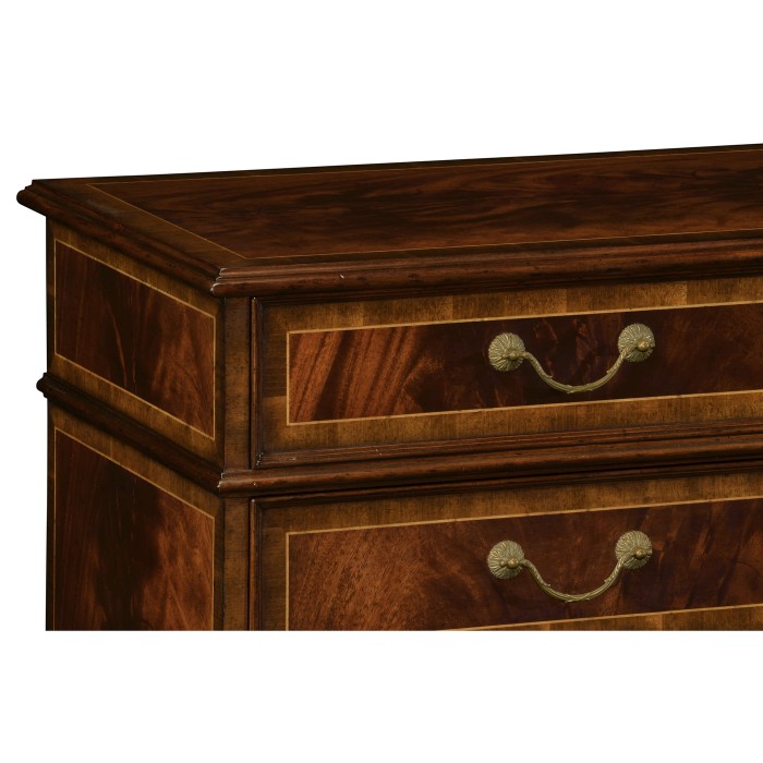 Mahogany Office Chest of Drawers with Hanging File Storage