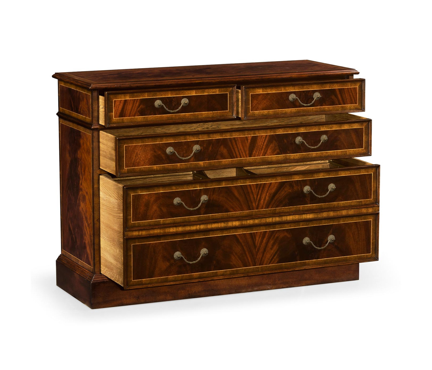 Mahogany Office Chest of Drawers with Hanging File Storage