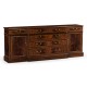 Mahogany Office Sideboard with Hanging File Storage