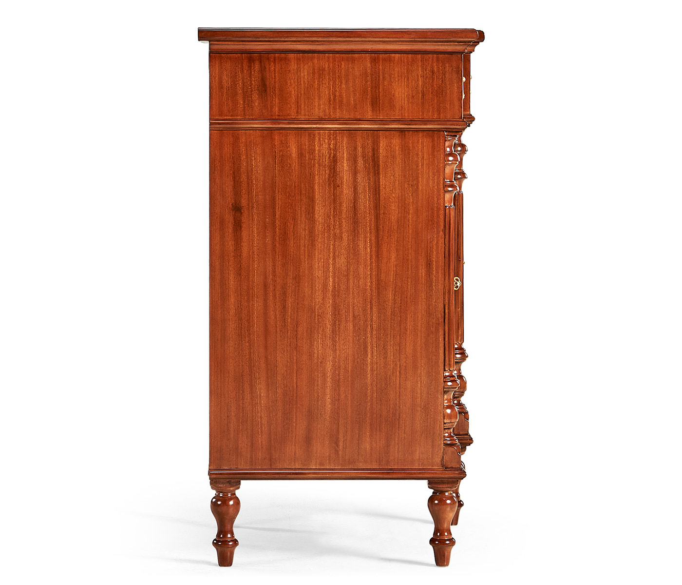 Breakfront sideboard with features for home entertainment