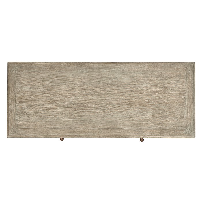 Linenfold Grey Oak Console