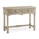 Linenfold Grey Oak Console