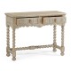 Linenfold Grey Oak Console