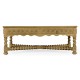 Tudor Style Natural Oak Square Distressed Coffee Table 52