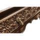 Tudor Style Dark Oak Square Distressed Coffee Table 52
