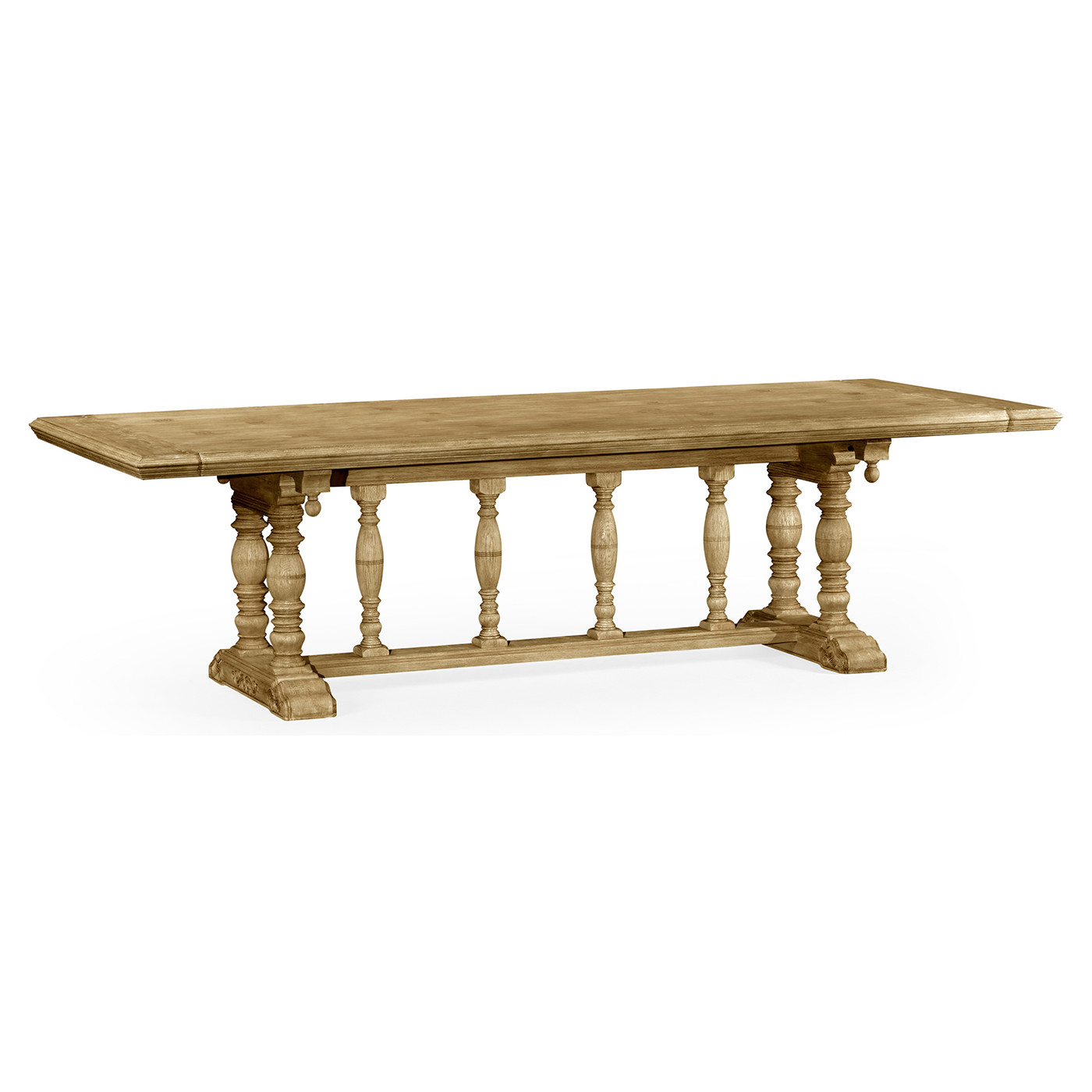 Elizabethan Style Natural Oak Dining Table 108