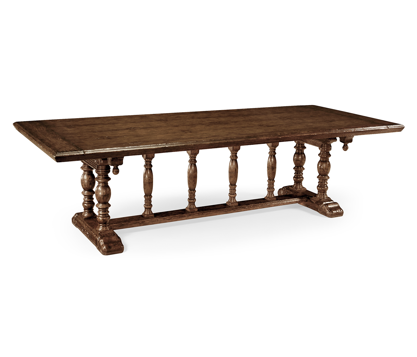 Elizabethan Style Dark Oak Dining Table