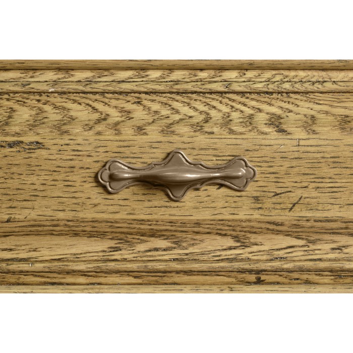 Linenfold Natural Oak TV Cabinet