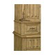 Linenfold Natural Oak TV Cabinet