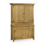 Linenfold Natural Oak TV Cabinet