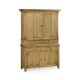Linenfold Natural Oak TV Cabinet