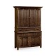 Linenfold Dark Oak TV Cabinet