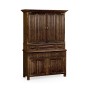 Linenfold Dark Oak TV Cabinet