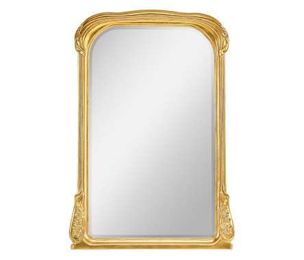 Full length art nouveau gilded mirror without 