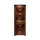 Mahogany Curved Corner Cabinet