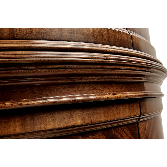 Mahogany Curved Corner Cabinet