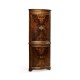 Mahogany Curved Corner Cabinet