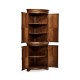 Mahogany Curved Corner Cabinet
