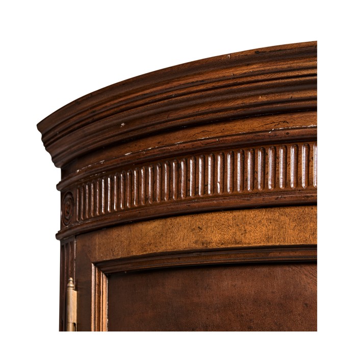 Mahogany Curved Corner Drinks Cabinet