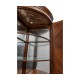Mahogany Curved Corner Drinks Cabinet