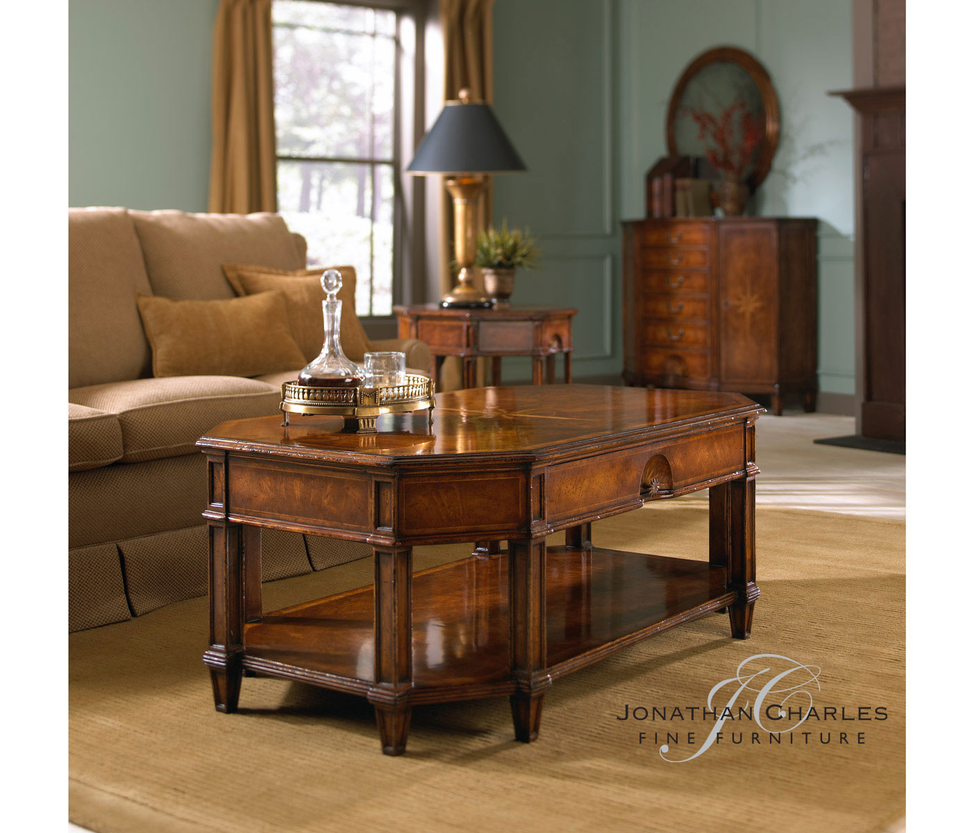 Starburst walnut coffee table (Small)