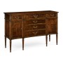 Mahogany Sideboard with Shallow Curved Doors