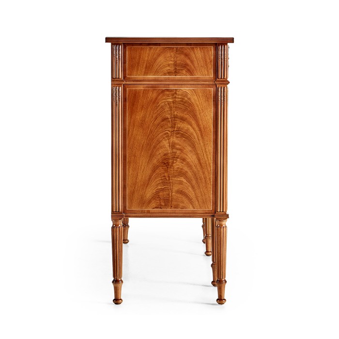 Mahogany Sideboard with Shallow Curved Doors