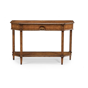 Starburst walnut console