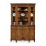 Starburst walnut display cabinet