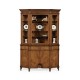 Starburst walnut display cabinet
