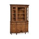 Starburst walnut display cabinet