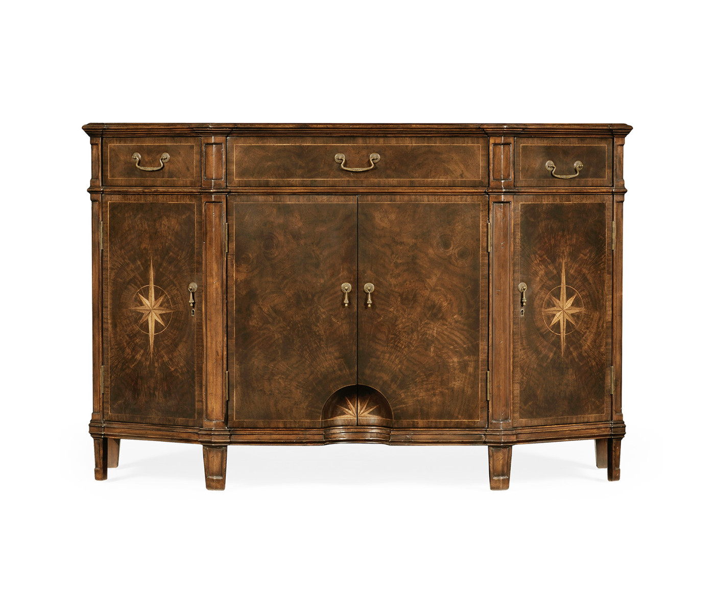 Starburst Dark Walnut Side Cabinet