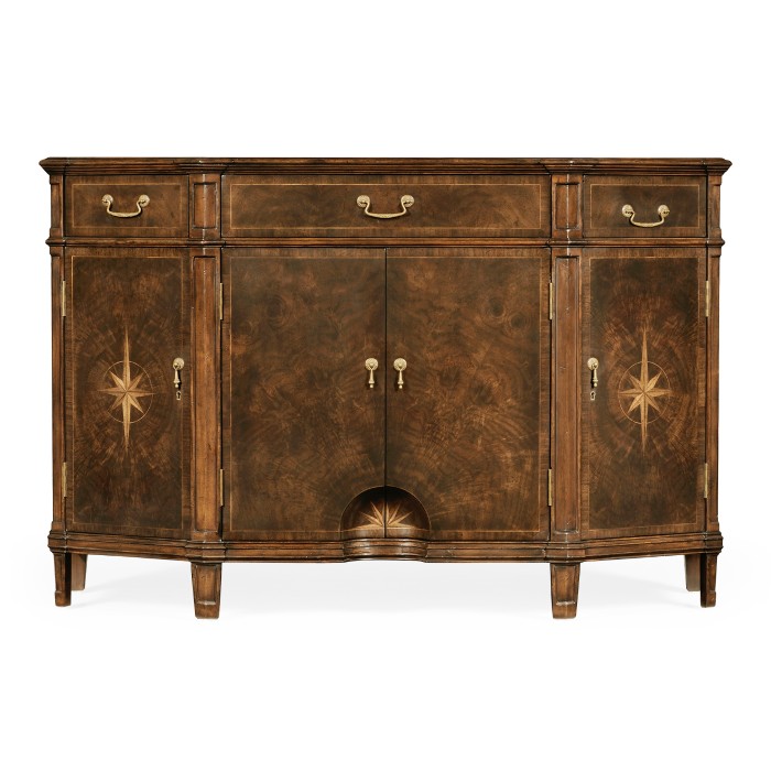Starburst Dark Walnut Side Cabinet