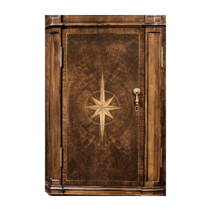 Starburst Dark Walnut Side Cabinet