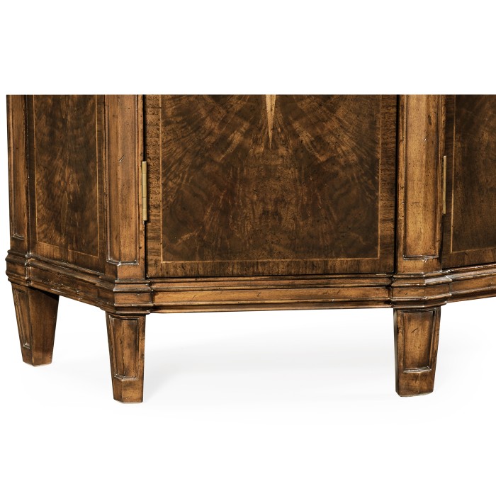 Starburst Dark Walnut Side Cabinet
