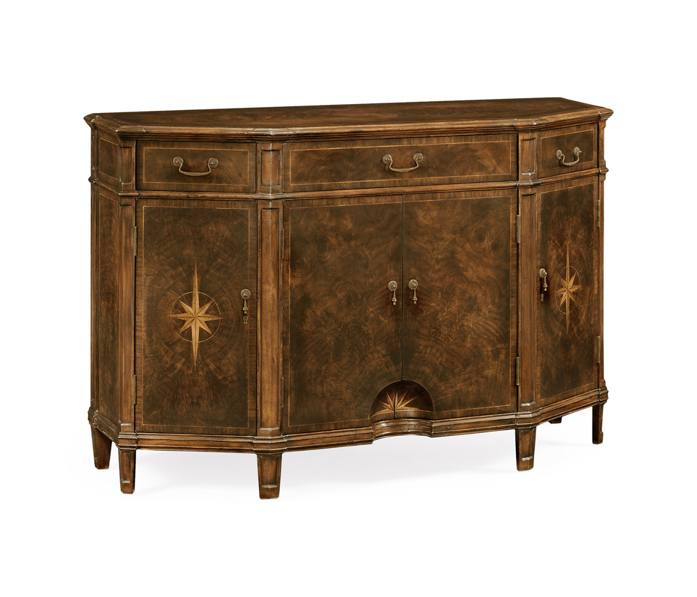 Starburst Dark Walnut Side Cabinet
