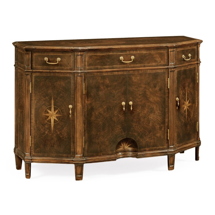 Starburst Dark Walnut Side Cabinet
